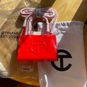 Red Patent Telfar Small